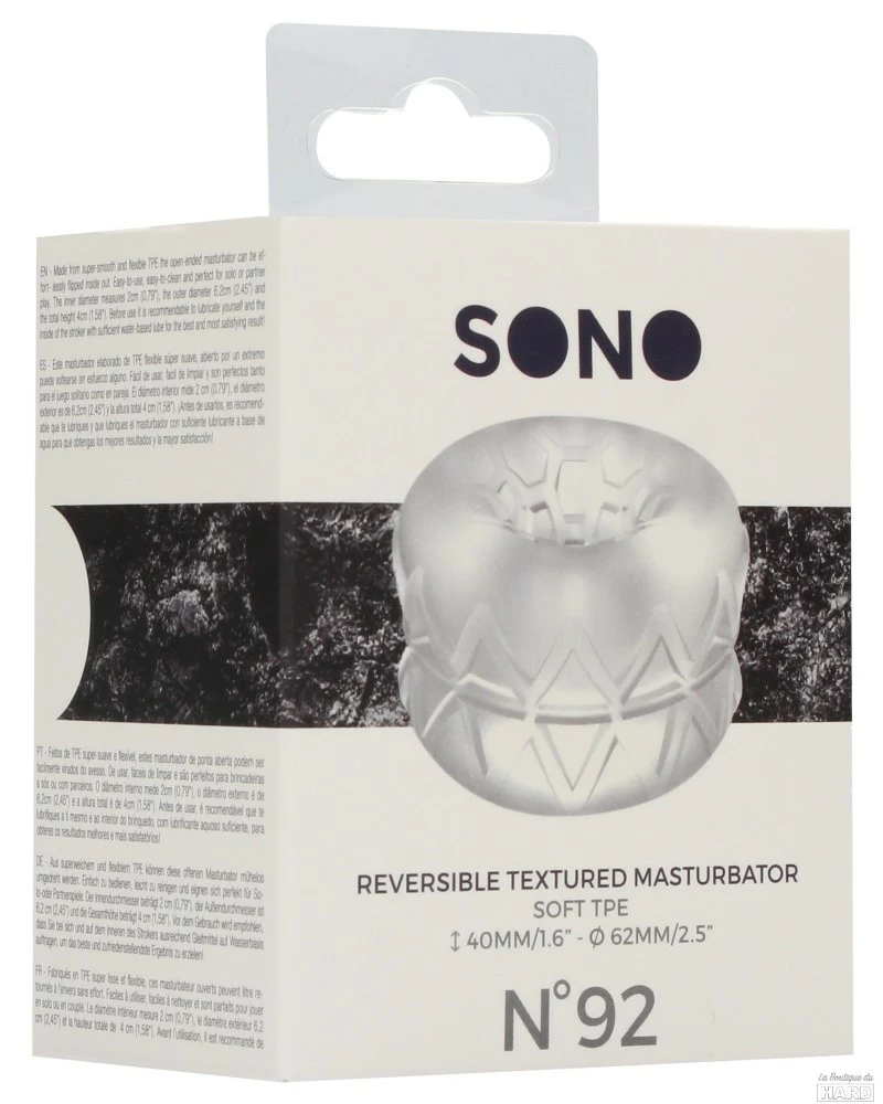 Anneau De Masturbation Réversible Textured Sono N°92 4 Anneau De Masturbation Réversible Textured Sono N°92 – Image 2