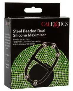 CalExotics Ballstretcher Beaded Dual Noir 10 CalExotics Ballstretcher Beaded Dual Noir -Cockrings Flexibles Soldes Boutique ballstretcher beaded dual noir 1