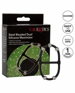 CalExotics Ballstretcher Beaded Dual Noir 12 CalExotics Ballstretcher Beaded Dual Noir -Cockrings Flexibles Soldes Boutique ballstretcher beaded dual noir 3