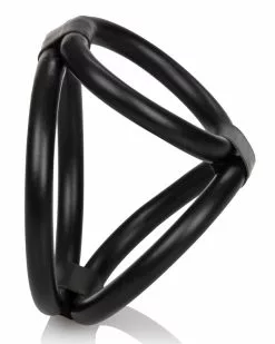 CalExotics Ballstretcher Cock Cage Noir -Cockrings Flexibles Soldes Boutique ballstretcher cock cage noir 3