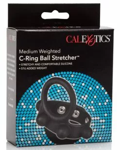 CalExotics Ballstretcher Lesté C-Ring Weight Medium 60g - Diamètre 30mm -Cockrings Flexibles Soldes Boutique ballstretcher leste c ring weight medium 60g diametre 30mm 1