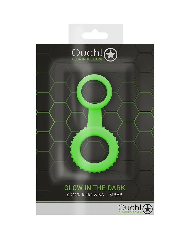 Ouch! Glow Ballstretcher Phosphorescent Ball Strap Glow 30mm 4 Ouch! Glow Ballstretcher Phosphorescent Ball Strap Glow 30mm – Image 2