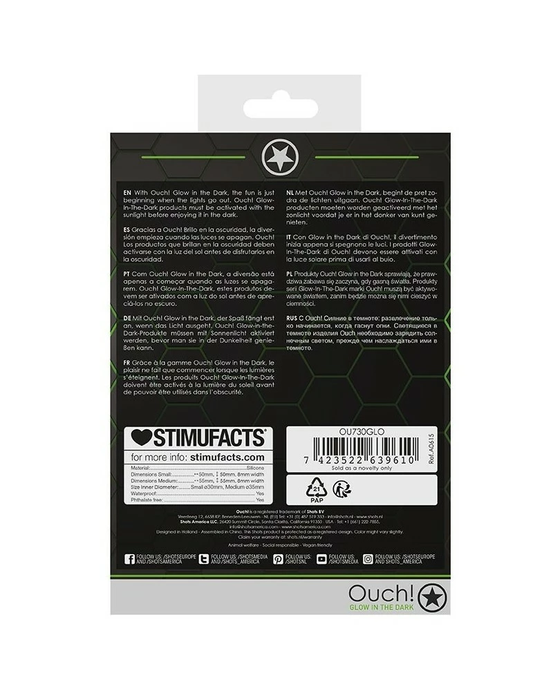 Ouch! Glow Ballstretcher Phosphorescent Ball Strap Glow 30mm 8 Ouch! Glow Ballstretcher Phosphorescent Ball Strap Glow 30mm – Image 6