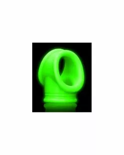 Ouch! Glow Ballstretcher Phosphorescent Glow Silicone -Cockrings Flexibles Soldes Boutique ballstretcher phosphorescent glow silicone 2
