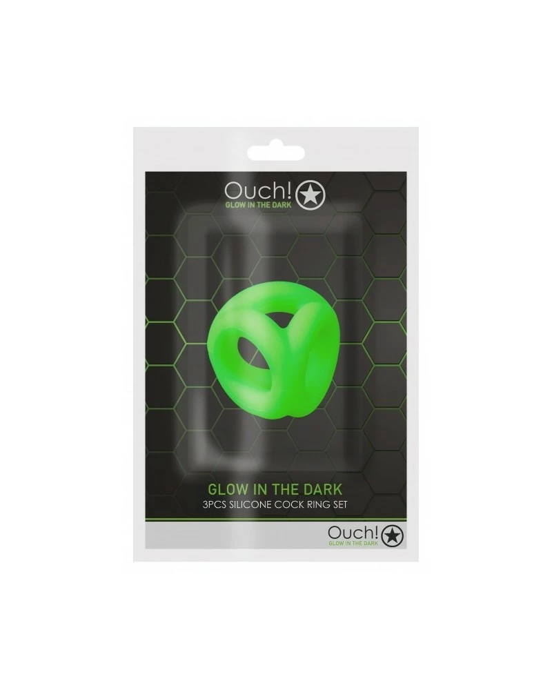 Ouch! Glow Ballstretcher Phosphorescent Glow Trio 25mm 4 Ouch! Glow Ballstretcher Phosphorescent Glow Trio 25mm – Image 2
