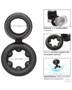 Alpha Ring Ballstretcher Silicone Magnum Alpha Noir -Cockrings Flexibles Soldes Boutique ballstretcher silicone magnum alpha noir 3