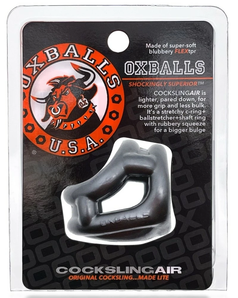 Oxballs Ballstretcher Souple Cocksling Air Gris 4 Oxballs Ballstretcher Souple Cocksling Air Gris – Image 2