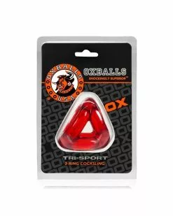 Oxballs Ballstretcher Tri-Sport Rouge 6 Oxballs Ballstretcher Tri-Sport Rouge -Cockrings Flexibles Soldes Boutique ballstretcher tri sport rouge 1