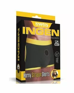 Love Toy Boxer Bottomless Pour Gode Horny Strapon Noir Taille XS/S -Cockrings Flexibles Soldes Boutique boxer bottomless pour gode horny strapon noir 7