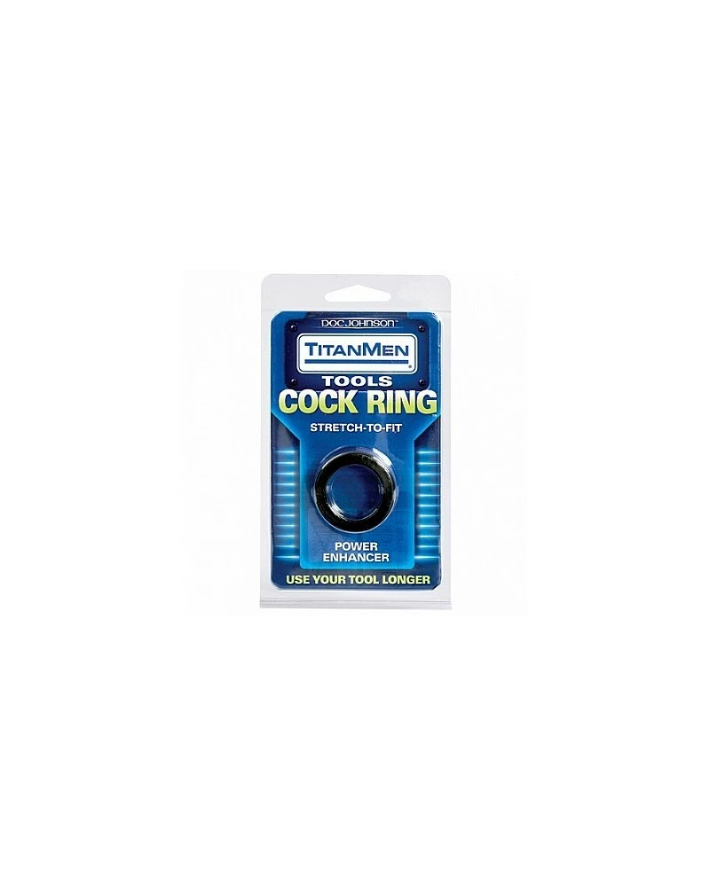 Cock Ring TitanMen Stretch Noir 25mm 4 Cock Ring TitanMen Stretch Noir 25mm – Image 2