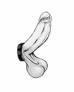 Boneyard Cock Strap En Silicone Noir -Cockrings Flexibles Soldes Boutique cock strap en silicone noir 2