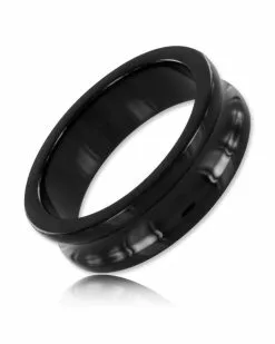 Stainless Steel Cockring Belowed Noir 15mm Taille 50 Mm