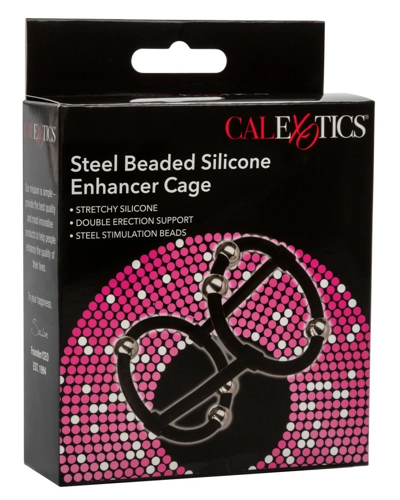 CalExotics Cockring Cage De Pénis Beaded Enhance 7.5cm - Diamètre 40mm 4 CalExotics Cockring Cage De Pénis Beaded Enhance 7.5cm - Diamètre 40mm – Image 2