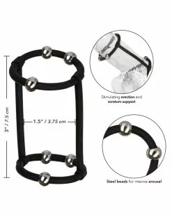 CalExotics Cockring Cage De Pénis Beaded Enhance 7.5cm - Diamètre 40mm 11 CalExotics Cockring Cage De Pénis Beaded Enhance 7.5cm - Diamètre 40mm -Cockrings Flexibles Soldes Boutique cockring cage de penis beaded enhance 75cm diametre 40mm 2