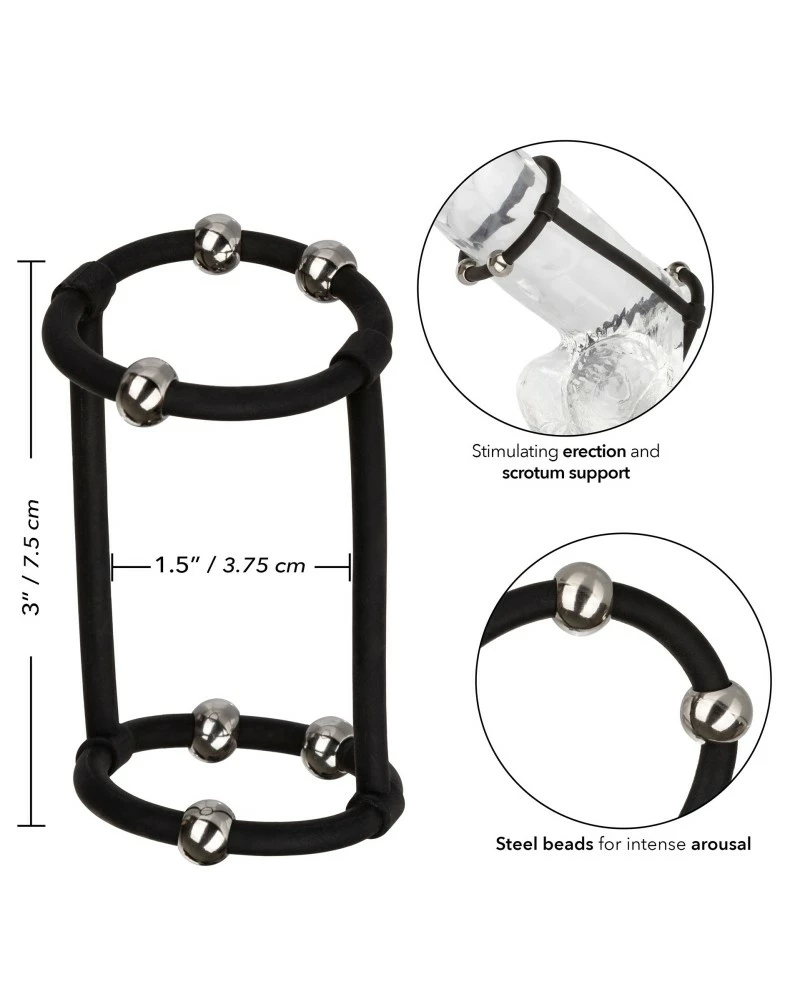 CalExotics Cockring Cage De Pénis Beaded Enhance 7.5cm - Diamètre 40mm 5 CalExotics Cockring Cage De Pénis Beaded Enhance 7.5cm - Diamètre 40mm – Image 3