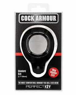 Perfect Fit Cockring Cock Armour Regular Noir 11 Perfect Fit Cockring Cock Armour Regular Noir -Cockrings Flexibles Soldes Boutique cockring cock armour regular noir 1
