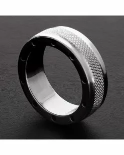 Triune Cockring Cool And Knurl 15mm Taille 45 Mm