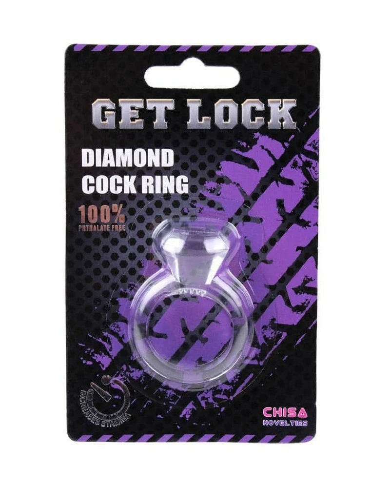 Chisa Novelties Cockring Diamond Ring Transparent 4 Chisa Novelties Cockring Diamond Ring Transparent – Image 2