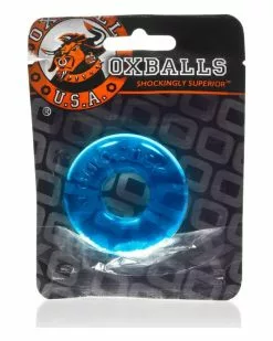 Oxballs Cockring Do-Nut 20mm Bleu Ice -Cockrings Flexibles Soldes Boutique cockring do nut 20mm bleu ice 1