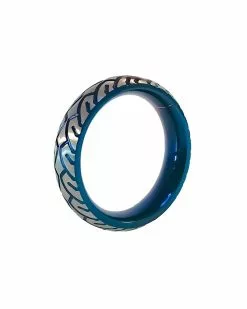 Generique Cockring En Metal Blue Racer Taille 40 Mm