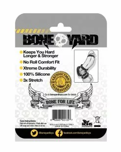 Cockring En Silicone BoneYard Taille 45 Mm -Cockrings Flexibles Soldes Boutique cockring en silicone boneyard 27