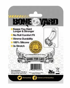Cockring En Silicone BoneYard Taille 45 Mm -Cockrings Flexibles Soldes Boutique cockring en silicone boneyard 30