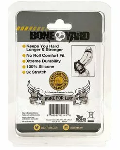 Cockring En Silicone BoneYard Taille 35 Mm -Cockrings Flexibles Soldes Boutique cockring en silicone boneyard 49
