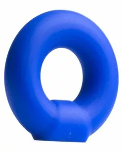 Rude Rider Cockring En Silicone Knob Bleu