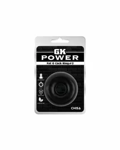 GK Power Cockring Fat O Ring N°2 Noir 6 GK Power Cockring Fat O Ring N°2 Noir -Cockrings Flexibles Soldes Boutique cockring fat o ring n2 noir 1