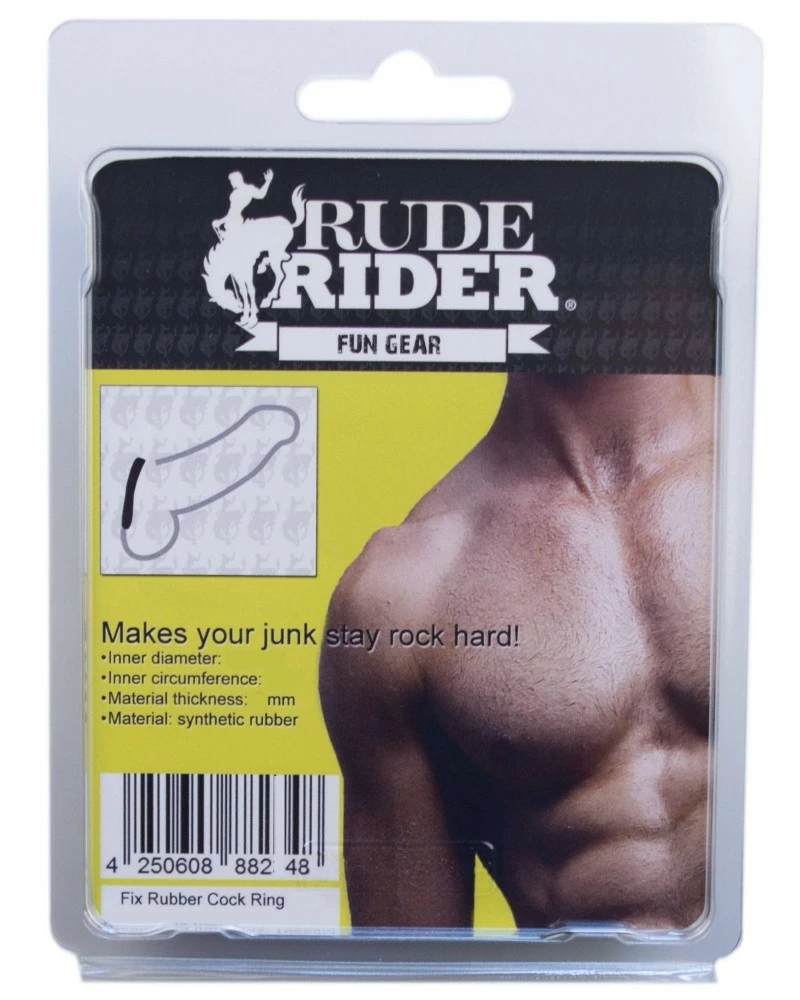 Rude Rider Cockring Fix Rubber Thick Noir Taille 50 Mm 5 Rude Rider Cockring Fix Rubber Thick Noir Taille 50 Mm – Image 3