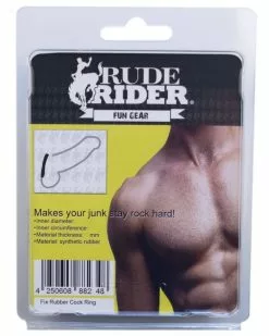 Rude Rider Cockring Fix Rubber Thick Noir Taille 40 Mm -Cockrings Flexibles Soldes Boutique cockring fix rubber thick noir 6
