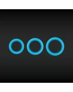 Cockring Fluo Firefly Bleu Taille 30 Mm