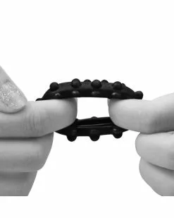 Love Toy Cockring Power Plus Bubble Noir -Cockrings Flexibles Soldes Boutique cockring power plus bubble noir 11