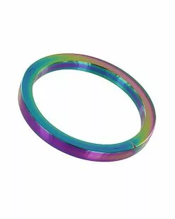 Triune Cockring Rainbow Metal 8mm Taille 40 Mm