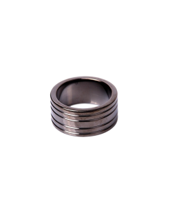 Kiotos Cockring RIBBED Black 25mm Taille 55 Mm