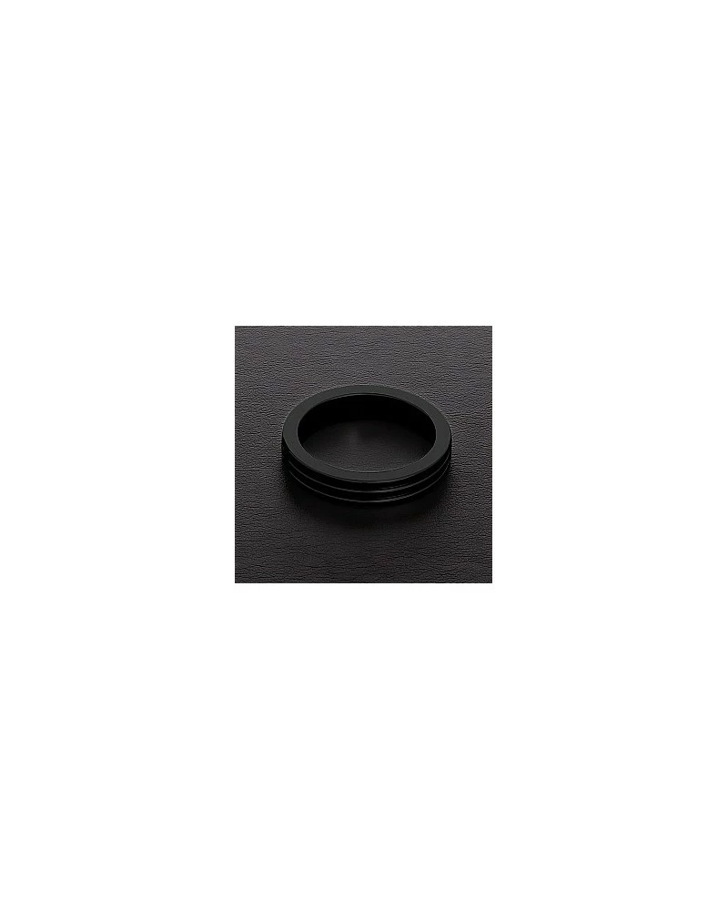 Cockring Ribbed Triune Noir 10mm Taille 50 Mm 4 Cockring Ribbed Triune Noir 10mm Taille 50 Mm – Image 2