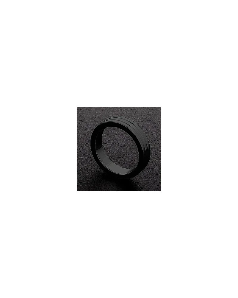 Cockring Ribbed Triune Noir 10mm Taille 45 Mm 3 Cockring Ribbed Triune Noir 10mm Taille 45 Mm