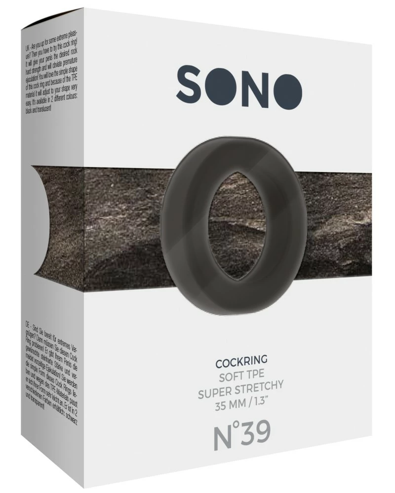 Cockring Round Flex Sono N°39 - 35mm Noir 4 Cockring Round Flex Sono N°39 - 35mm Noir – Image 2