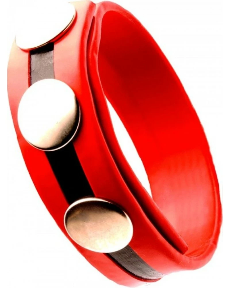 Generique Cockring Rubber 3 Snaps Rouge 4 Generique Cockring Rubber 3 Snaps Rouge – Image 2