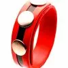 Generique Cockring Rubber 3 Snaps Rouge 1 Generique Cockring Rubber 3 Snaps Rouge -Cockrings Flexibles Soldes Boutique cockring rubber 3 snaps rouge