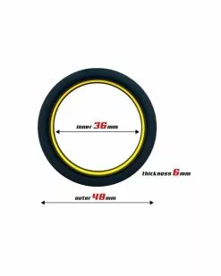 Beast Rings Cockring Silicone Beast Ring 36mm Noir-Jaune -Cockrings Flexibles Soldes Boutique cockring silicone beast ring 36mm noir jaune 8