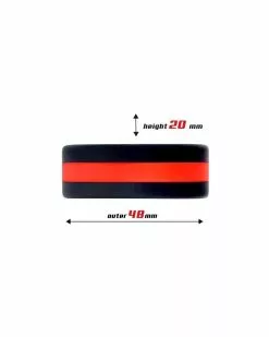 Cockring Silicone Beast Rings 36mm Noir-Rouge -Cockrings Flexibles Soldes Boutique cockring silicone beast rings 36mm noir rouge 9