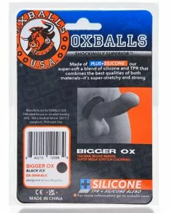 Oxballs Cockring Silicone Bigger Ox Noir -Cockrings Flexibles Soldes Boutique cockring silicone bigger ox noir 6