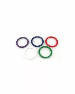The Red COCKRING SILICONE MULTI COLORE - SET 5 PIECES