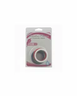 The Red COCKRING SILICONE MULTI COLORE - SET 5 PIECES -Cockrings Flexibles Soldes Boutique cockring silicone multi colore set 5 pieces 3