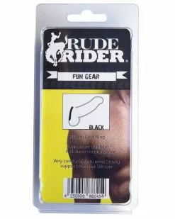 Rude Rider Cockring Silicone Thick Ring Noir