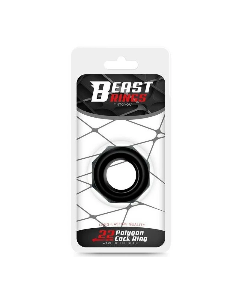 Beast Rings Cockring Souple Polygon Noir 4 Beast Rings Cockring Souple Polygon Noir – Image 2