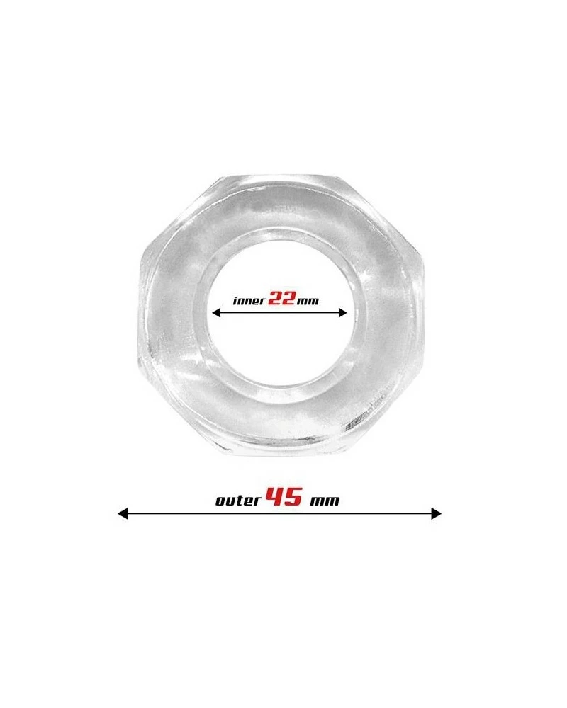 Beast Rings Cockring Souple Polygon Transparent 5 Beast Rings Cockring Souple Polygon Transparent – Image 3