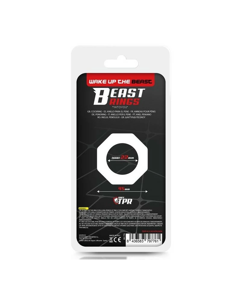 Beast Rings Cockring Souple Polygon Transparent 6 Beast Rings Cockring Souple Polygon Transparent – Image 4