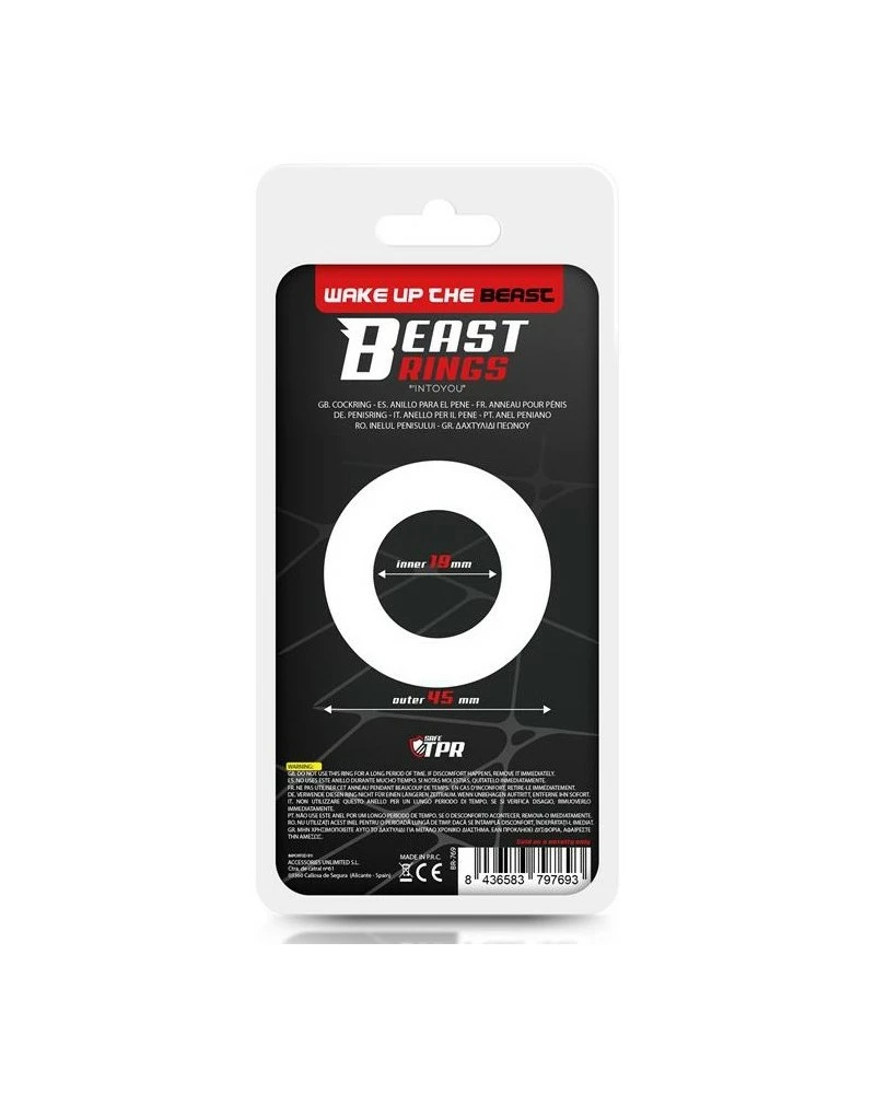 Beast Rings Cockring Souple Striped Noir 6 Beast Rings Cockring Souple Striped Noir – Image 4